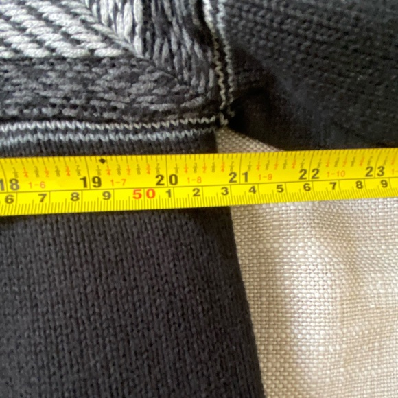 Emanuel Ungaro Mens Thick Fleece Lined Black Cotton Zip Up Sweater Coat. Sz M - Picture 13 of 14